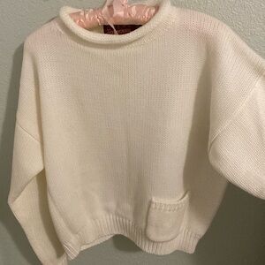 Cream colored long sleeve sweater